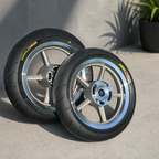 Yozma In-Pro Chrome Supermoto Wheel Set
