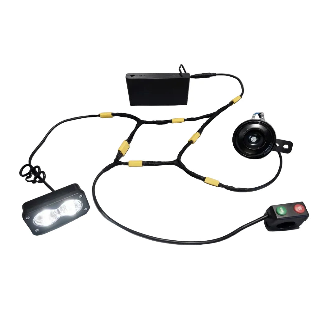 MXP Universal Battery Powered Horn And Baja Light Kit