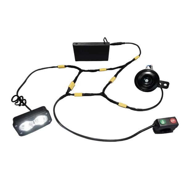 MXP Universal Battery Powered Horn And Baja Light Kit